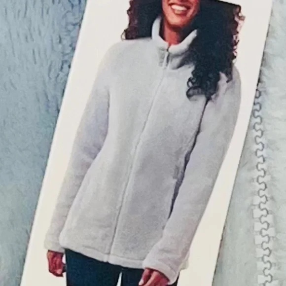 32 Degrees Heat Women's Plush Faux Fur Full Zip Jacket Size XS - Picture 5 of 6